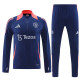 24/25 Man Utd Sapphire Blue Player version Half Pull Tracksuit  (球员版、半拉链)