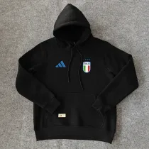 24/25  Italy Black Hooded Sweat Shirt加绒