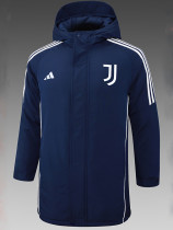24/25 JUV Royal Blue Hooded Cotton Coat 宝蓝连帽棉衣