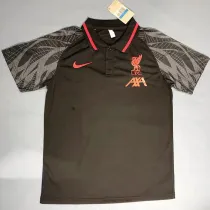 24/25  LIV Black Sleeve Flower Polo Shirt
