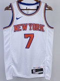 22/23 KNICKS ANTHONY #7 White Top Quality Hot Pressing NBA Jersey