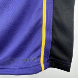 22/23 LAKERS BROWNIES # 9 Purple Flying Man Top Quality Hot Pressing NBA Jersey(飞人圆领)