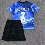 25/26 RMA C-Ro Commemorative Edition Blue Kids Soccer Jersey