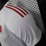 24/25 Man Utd  White Special Edition Player Version Soccer Jersey（胸前红广告）