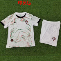 25/26 Portugal Away  Player Version Kids Soccer Jersey