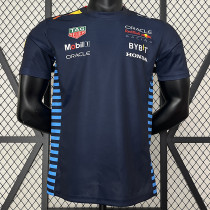 2024 F1 Red Bull  Royal Blue Polo Red Racing Suit（圆领)