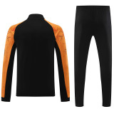24/25 JO Black&Oronge Half Zipper Sportswear # 809黑橙色(半拉链)