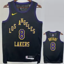 23/24 LAKERS BRYANT #8 Black City Edition Top Quality Hot Pressing NBA Jersey