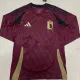 2024 Belgium Home Long Sleeve Fans Soccer Jersey