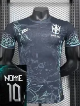 2024 Brazil Black King Berry Special Edition Player Version Soccer Jersey