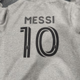 2024 Inter Miami Signed Grey Hoody（signed）（ 灰色带“10”号、加薄绒)