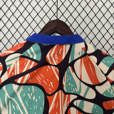 24/25 ARS Blue Oil painting collage painting collage Double Sided Windbreaker (双面风衣)