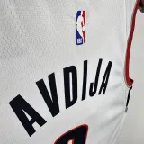 22/23 Trail Blazers AFIDIA #8 White City Edition Top Quality Hot Pressing NBA Jersey