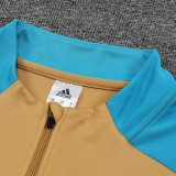 24/25 Argentina Mud Yellow  Half Pull Tracksuit (半拉链、泥黄色）