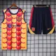 24/25 BAR Red &Yellow Tank top and shorts suit