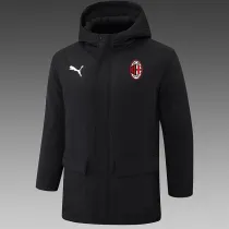 24/25 ACM Black Hooded Cotton Coat G254红色队标