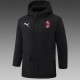 24/25 ACM Black Hooded Cotton Coat G254红色队标