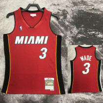 2005/2006 Miami Heat WADE #3 Red Retro Top Quality Hot Pressin g NBA Jersey