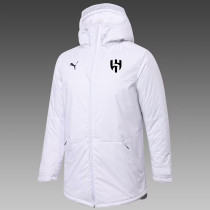 24/25 Al Hilal White Hooded Cotton Coat 连帽棉衣