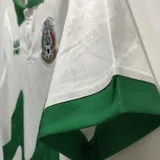 1995 Mexico Away White Retro Soccer Jersey