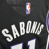 23/24 KINGS SABONIS #11 Black Away Top Quality Hot Pressing  NBA Jersey