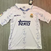 1994/1996 RMA White Retro Soccer Jersey
