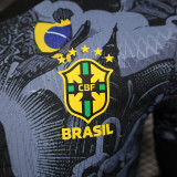 2024 Brazil Grey Special Edition Player Version Soccer Jersey