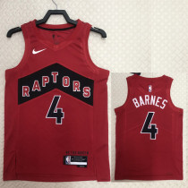22/23 Raptors BARNES #4 Red Top Quality Hot Pressing NBA Jersey