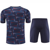 24/25 England Blue Purple  Checkered  Training Short Suit（方格蓝紫）