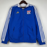 23/24 Lyon Blue & White Double Sided Windbreaker (双面风衣)