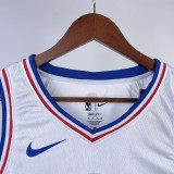 22/23 76ERS MAXEY #0 White Top Quality Hot Pressing NBA Jersey