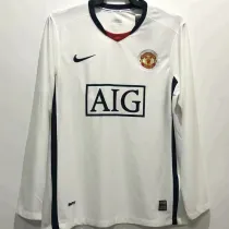2008/2009 Man Utd Away Long Sleeve Retro Soccer Jersey (长袖)