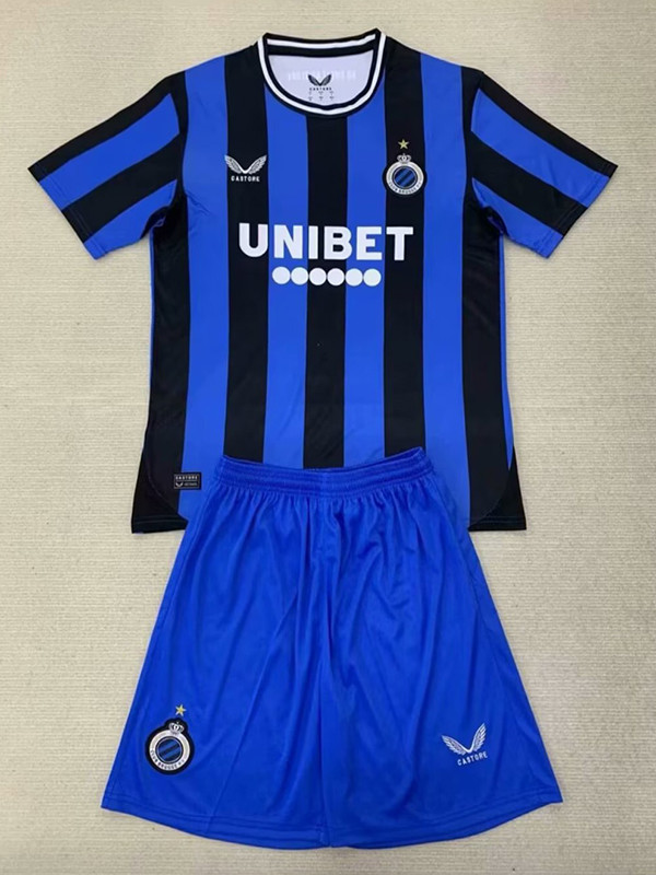 24/25 Brugge KV Home  Kids Soccer Jersey