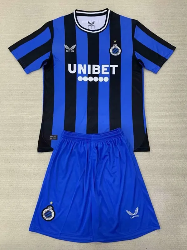 24/25 Brugge KV Home  Kids Soccer Jersey