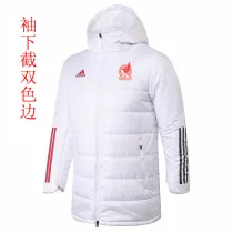 2022 Mexico White Hooded Cotton Coat 棉衣