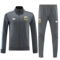 24/25  Argentina  Grey Black  Jacket Tracksuit  （灰黑)