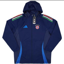 24/25 Bayern Royal Blue Hooded Windbreaker