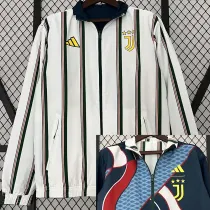 23/24 JUV White & Dark green Double Sided Windbreaker (双面风衣)