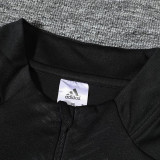 24/25 RMA Black Player version  Half Pull Tracksuit  (球员版、半拉链)