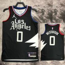 22/23 Clippers WESTBROOk #0 Black Top Quality Hot Pressing NBA Jersey (Trapeze Edition)
