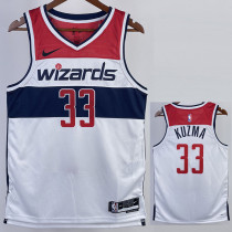 22/23 Wizards KUZMA #33 White Top Quality Hot Pressing NBA Jersey