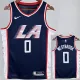 2018/2019 Clippers WESTBROOK #0 Dark Blue City Edition Top Quality Hot Pressing NBA Jersey