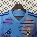24/25 RMA  Blue Goalkeeper  Fans Soccer Jersey
