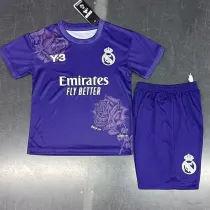 23/24 RMA  Purple (Y-3) Special Edition Kids Soccer Jersey