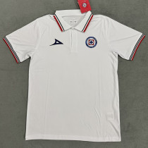 24/25 Cruz Azul White POLO T-Shirt