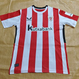 24/25 Bilbao Home  Fans Soccer Jersey(新左袖广告）