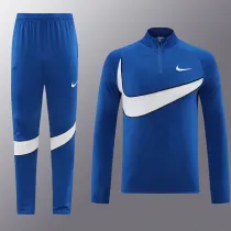 2024 NK Blue White Half Zipper Sportswear # NB07(半拉链)