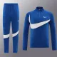 2024 NK Blue White Half Zipper Sportswear # NB07(半拉链)