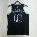 22/23 SA Spurs DEROZAN #10 Black Top Quality Hot Pressing NBA Jersey (Retro Logo)