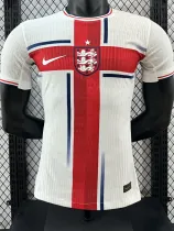 2024 England White and Red Special Edition Player Version Soccer Jersey